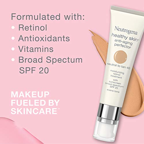 Neutrogena Healthy Skin Anti-Aging Perfector Tinted Facial Moisturizer and Re...