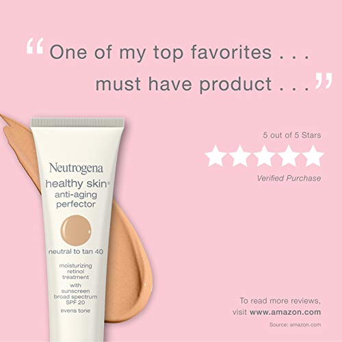 Neutrogena Healthy Skin Anti-Aging Perfector Tinted Facial Moisturizer and Re...