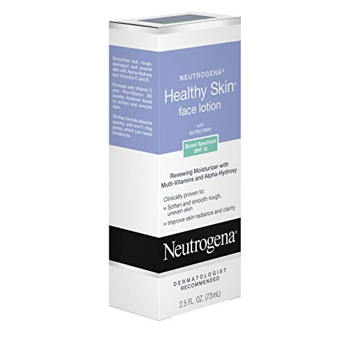 Neutrogena Healthy Skin Face Moisturizer Lotion with SPF 15 Sunscreen & Alpha...