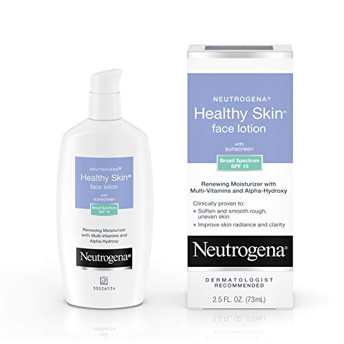 Neutrogena Healthy Skin Face Moisturizer Lotion with SPF 15 Sunscreen & Alpha...