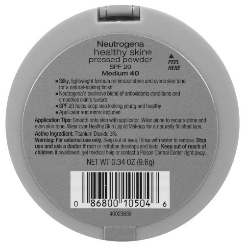 Neutrogena Healthy Skin Pressed Powder, Medium 40