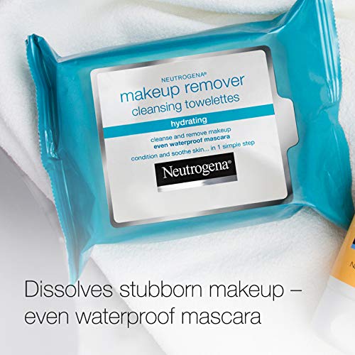 Neutrogena Hydrating Makeup Remover Face Wipes, Pre-Moistened Facial Cleansin...