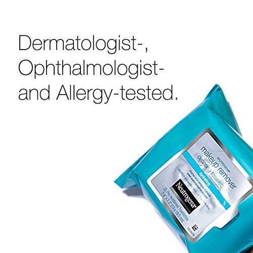 Neutrogena Hydrating Makeup Remover Face Wipes, Pre-Moistened Facial Cleansin...