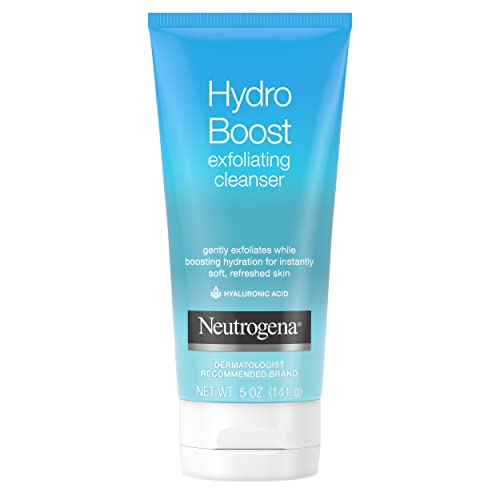 Neutrogena Hydro Boost Gentle Exfoliating Facial Cleanser with Hyaluronic Aci...