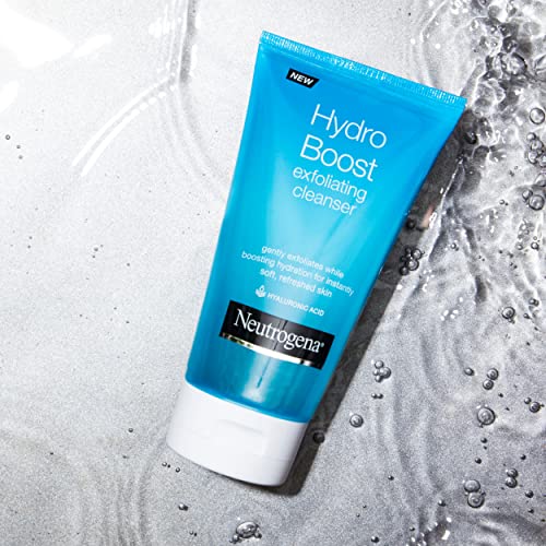 Neutrogena Hydro Boost Gentle Exfoliating Facial Cleanser with Hyaluronic Aci...