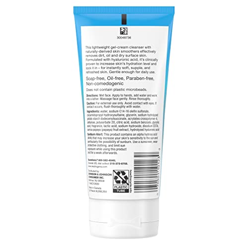 Neutrogena Hydro Boost Gentle Exfoliating Facial Cleanser with Hyaluronic Aci...