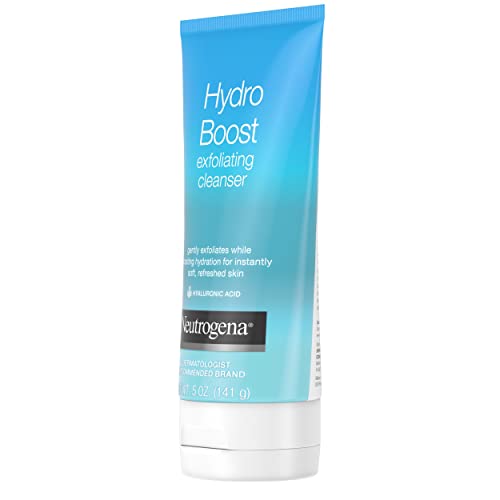 Neutrogena Hydro Boost Gentle Exfoliating Facial Cleanser with Hyaluronic Aci...