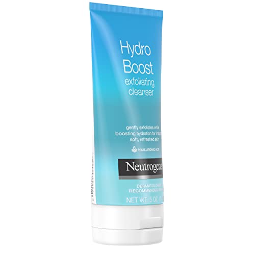 Neutrogena Hydro Boost Gentle Exfoliating Facial Cleanser with Hyaluronic Aci...