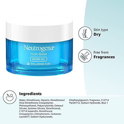 Neutrogena Hydro Boost Hyaluronic Acid Hydrating Water Gel Daily Face Moistur...