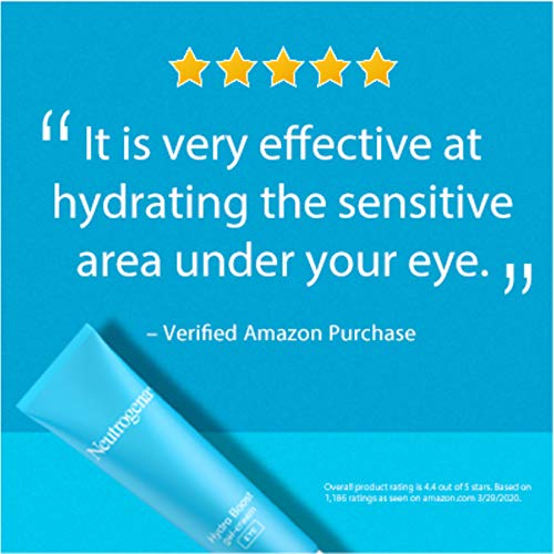 Neutrogena Hydro Boost Hydrating Gel Eye Cream with Hyaluronic Acid, Dermatol...