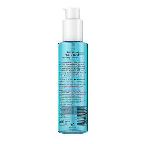Neutrogena Hydro Boost Hydrating Gel Facial Cleanser & Makeup Remover Face Wa...