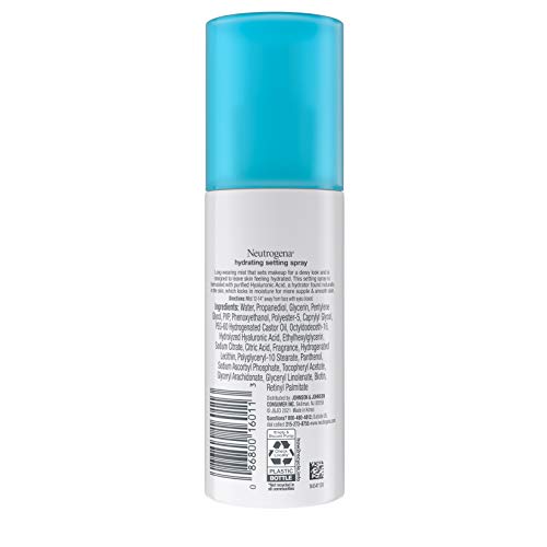 Neutrogena Hydro Boost Hydrating Makeup Setting Spray with Hyaluronic Acid, L...