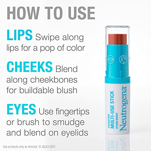 Neutrogena Hydro Boost Hydrating Multi-Use Makeup Stick with Hyaluronic Acid,...