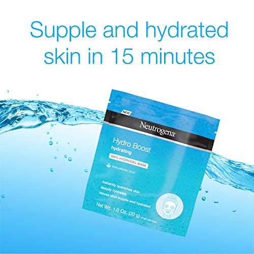 Neutrogena Hydro Boost Moisturizing & Hydrating 100% Hydrogel Sheet Face Mask...