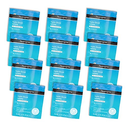 Neutrogena Hydro Boost Moisturizing & Hydrating 100% Hydrogel Sheet Face Mask...