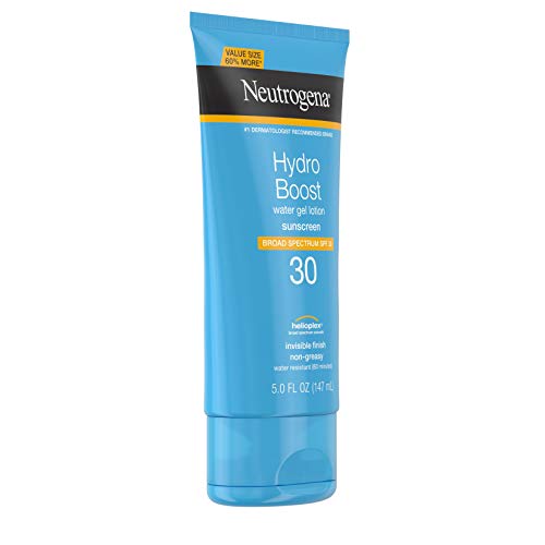 Neutrogena Hydro Boost Water Gel Non-Greasy Moisturizing Sunscreen Lotion wit...