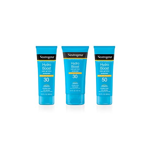 Neutrogena Hydro Boost Water Gel Non-Greasy Moisturizing Sunscreen Lotion wit...