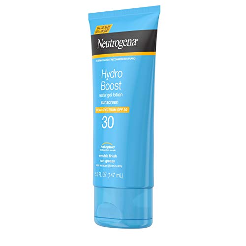 Neutrogena Hydro Boost Water Gel Non-Greasy Moisturizing Sunscreen Lotion wit...
