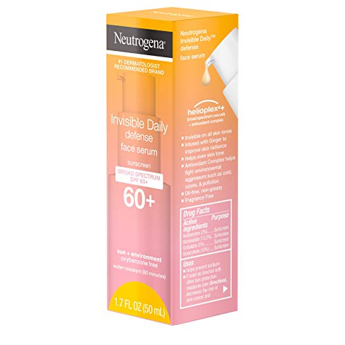 Neutrogena Invisible Daily Defense Face Serum with Broad Spectrum SPF 60+ to ...
