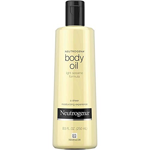 Neutrogena Lightweight Body Oil for Dry Skin, Sheer Moisturizer in Light Sesa...