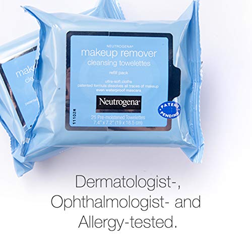 "Neutrogena Makeup Remover Cleansing Face Wipes, Daily Cleansing Facial Towel...