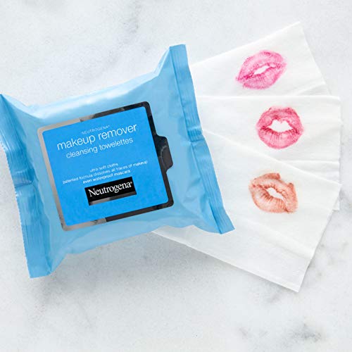 "Neutrogena Makeup Remover Cleansing Face Wipes, Daily Cleansing Facial Towel...
