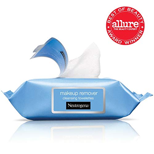 "Neutrogena Makeup Remover Cleansing Face Wipes, Daily Cleansing Facial Towel...