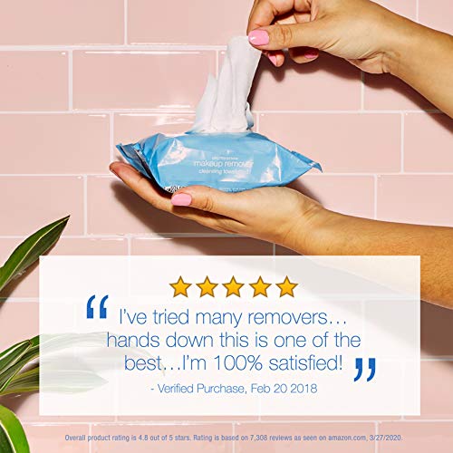 Neutrogena Makeup Remover Cleansing Face Wipes, Daily Cleansing Facial Towele...