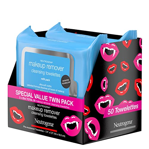 Neutrogena Makeup Remover Cleansing Face Wipes, Daily Facial Towelettes to Re...