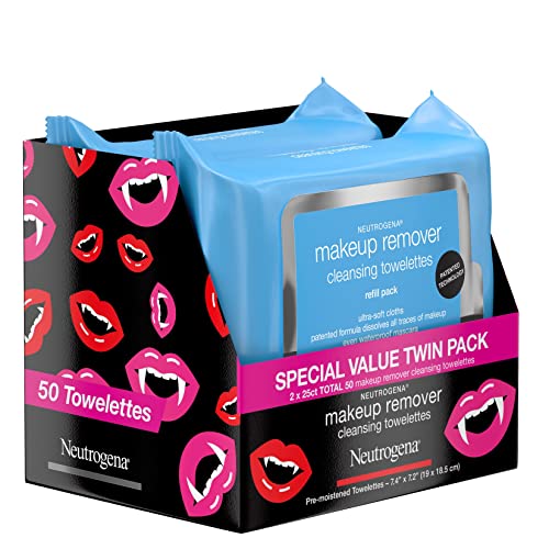 Neutrogena Makeup Remover Cleansing Face Wipes, Daily Facial Towelettes to Re...
