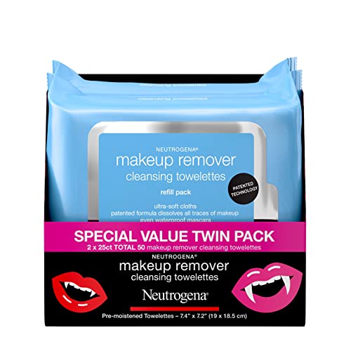 Neutrogena Makeup Remover Cleansing Face Wipes, Daily Facial Towelettes to Re...