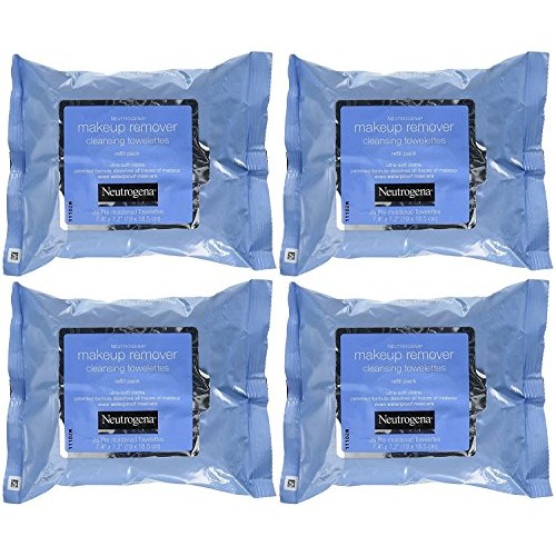 Neutrogena Makeup Remover Cleansing Towelettes 25 ct (Pack of 4)