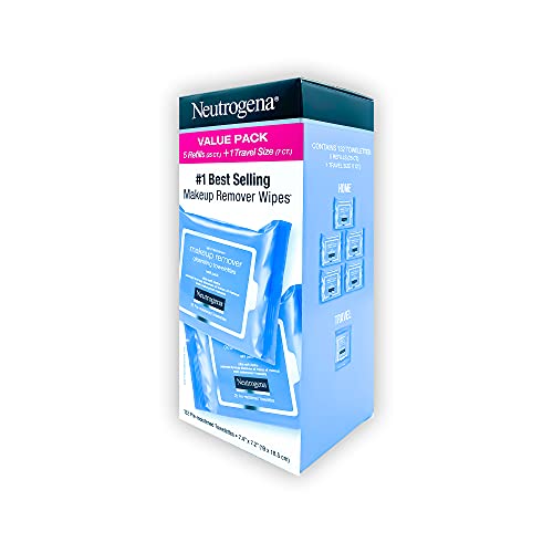 Neutrogena Makeup Remover Cleansing Towelettes, Refill Pack, 25 Count (Pack o...