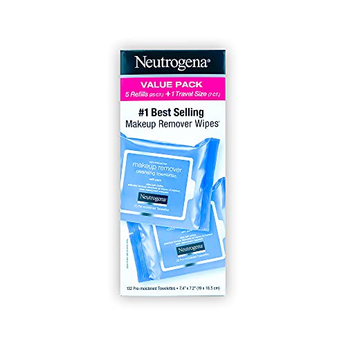 Neutrogena Makeup Remover Cleansing Towelettes, Refill Pack, 25 Count (Pack o...