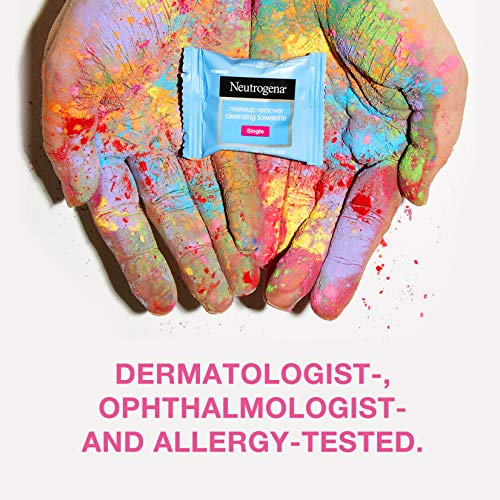 Neutrogena Makeup Remover Facial Cleansing Towelette Singles, Daily Face Wipe...