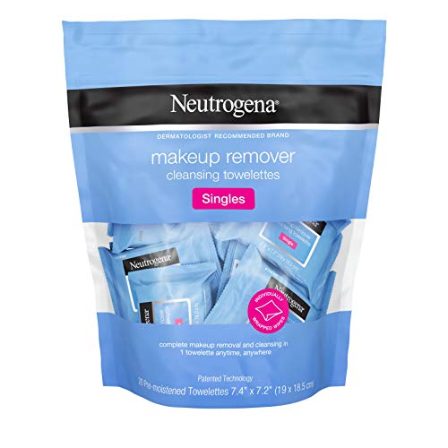 Neutrogena Makeup Remover Facial Cleansing Towelette Singles, Daily Face Wipe...