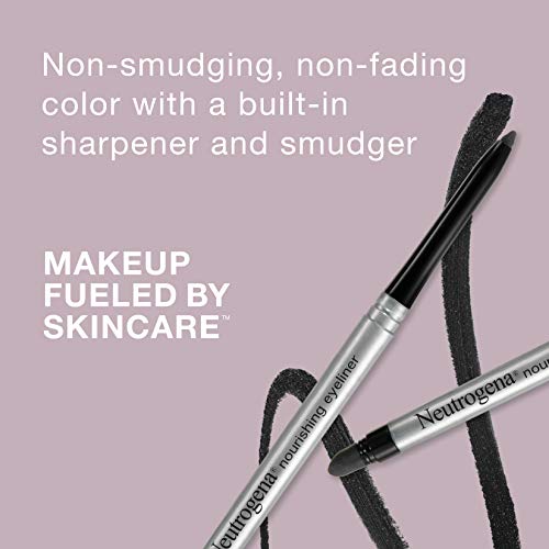 Neutrogena Nourishing Eyeliner Pencil, Built-in Sharpener for Precise Applica...