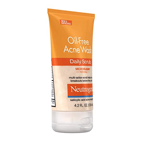 Neutrogena Oil-Free Acne Face Scrub, 2% Salicylic Acid Acne Treatment, Daily ...
