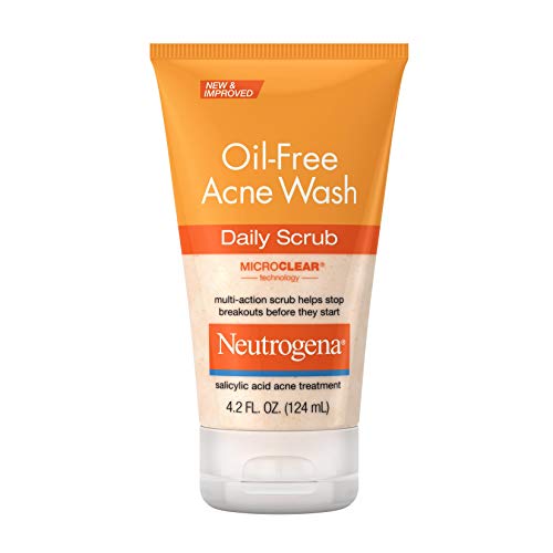 Neutrogena Oil-Free Acne Face Scrub, 2% Salicylic Acid Acne Treatment, Daily ...