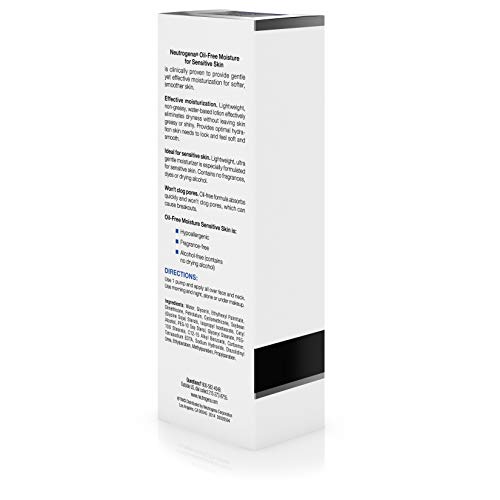 Neutrogena Oil-Free Daily Facial Moisturizer for Sensitive Skin, Ultra-Gentle...