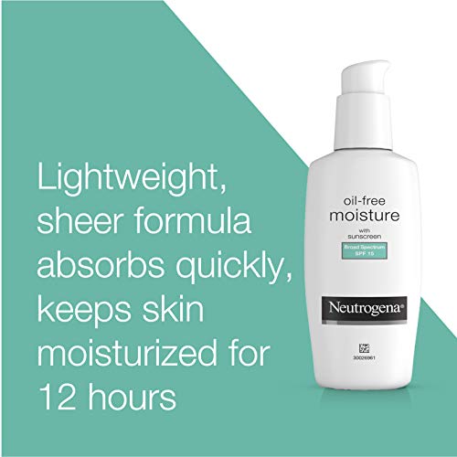 Neutrogena Oil Free Daily Long Lasting Facial Moisturizer & Neck Cream - Non ...
