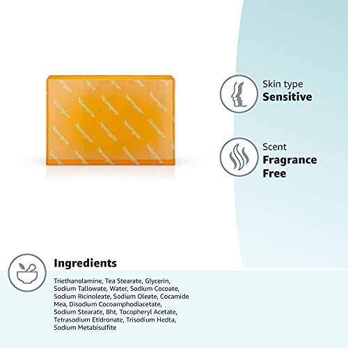 Neutrogena Original Fragrance-Free Facial Cleansing Bar with Glycerin, Pure &...