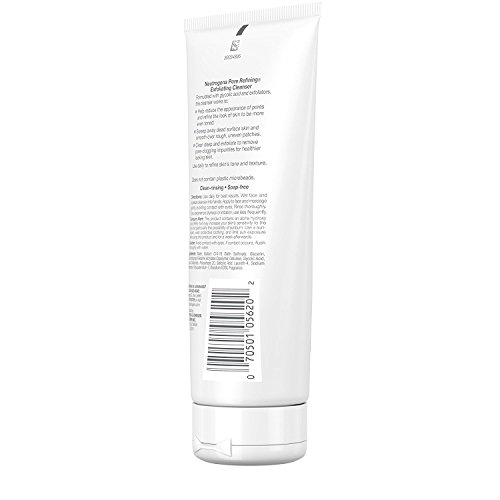 Neutrogena Pore Refining Exfoliating Facial Cleanser with Glycolic Acid Formu...