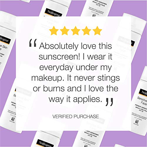 Neutrogena Sensitive Skin Face Liquid Mineral Sunscreen with Broad Spectrum S...