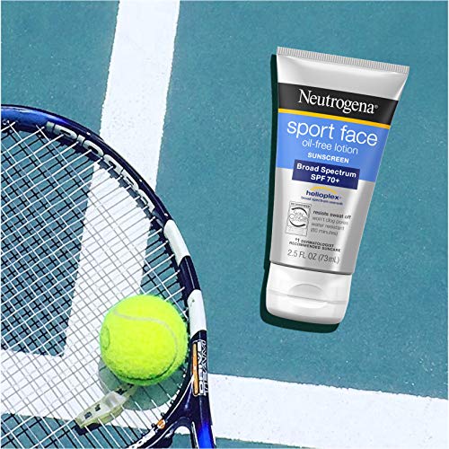 Neutrogena Sport Face Sunscreen SPF 70+ OilFree Facial Sunscreen Lotion with ...