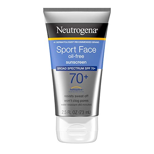 Neutrogena Sport Face Sunscreen SPF 70+ OilFree Facial Sunscreen Lotion with ...