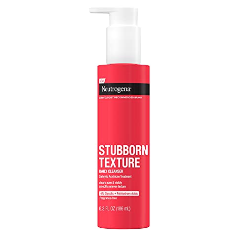 Neutrogena Stubborn Texture Daily Acne Gel Facial Cleanser, Salicylic Acid Ac...