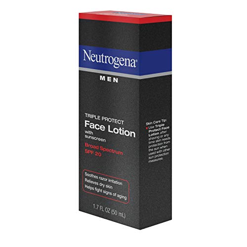 Neutrogena Triple Protect Men's Daily Face Lotion with Broad Spectrum SPF 20 ...