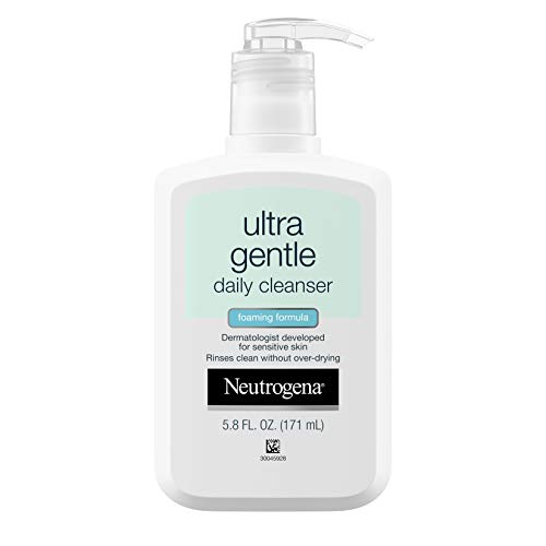 Neutrogena Ultra Gentle Daily Face Wash for Sensitive Skin, Oil-Free, Soap-Fr...