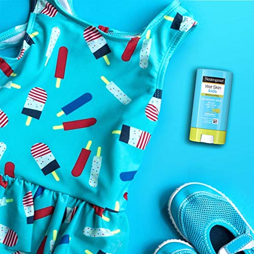 Neutrogena Wet Skin Kids Water Resistant Sunscreen Stick, Kids Sunscreen for ...